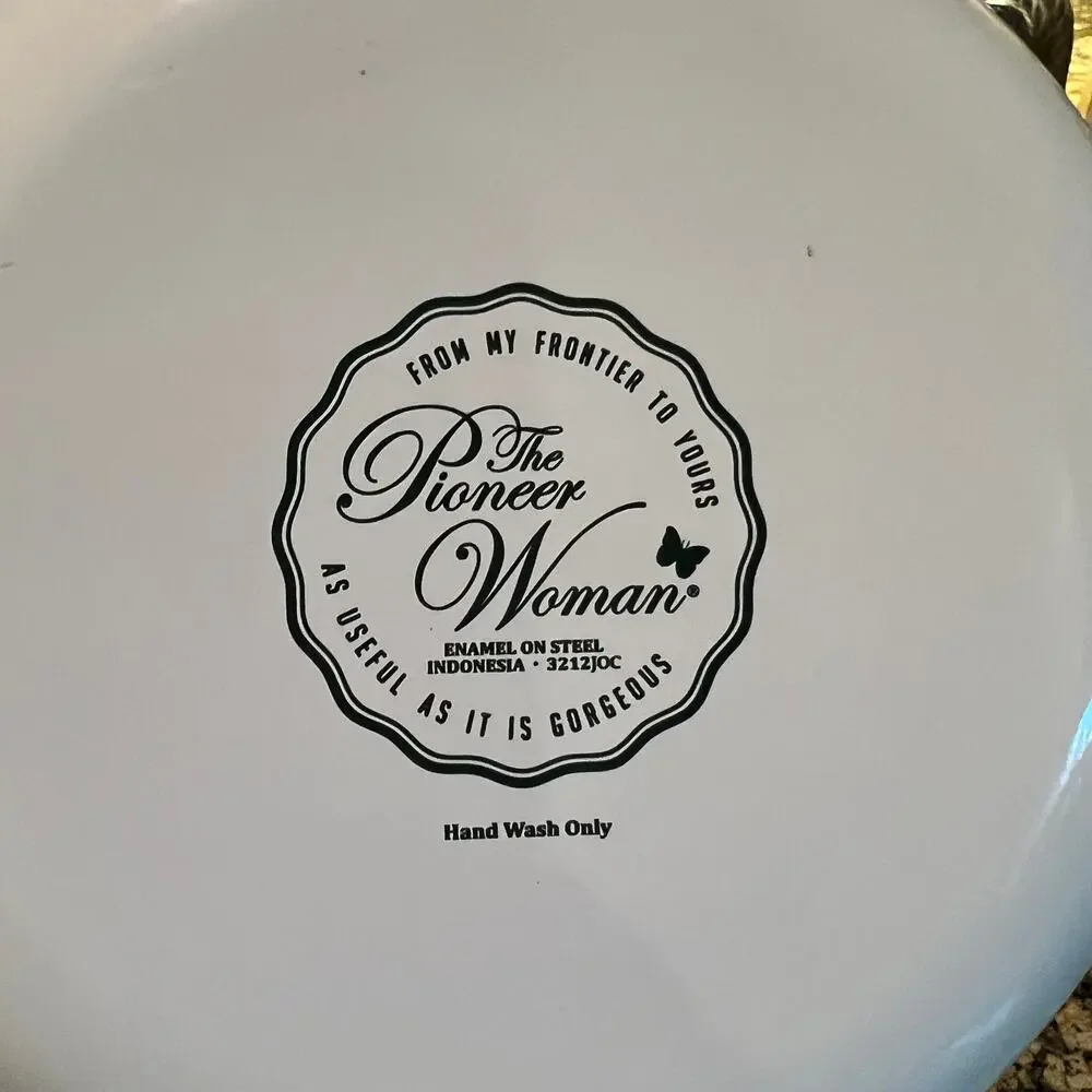 The Pioneer Woman Cheerful Rose Enamel on Steel 1.9 Quart Tea Kettle